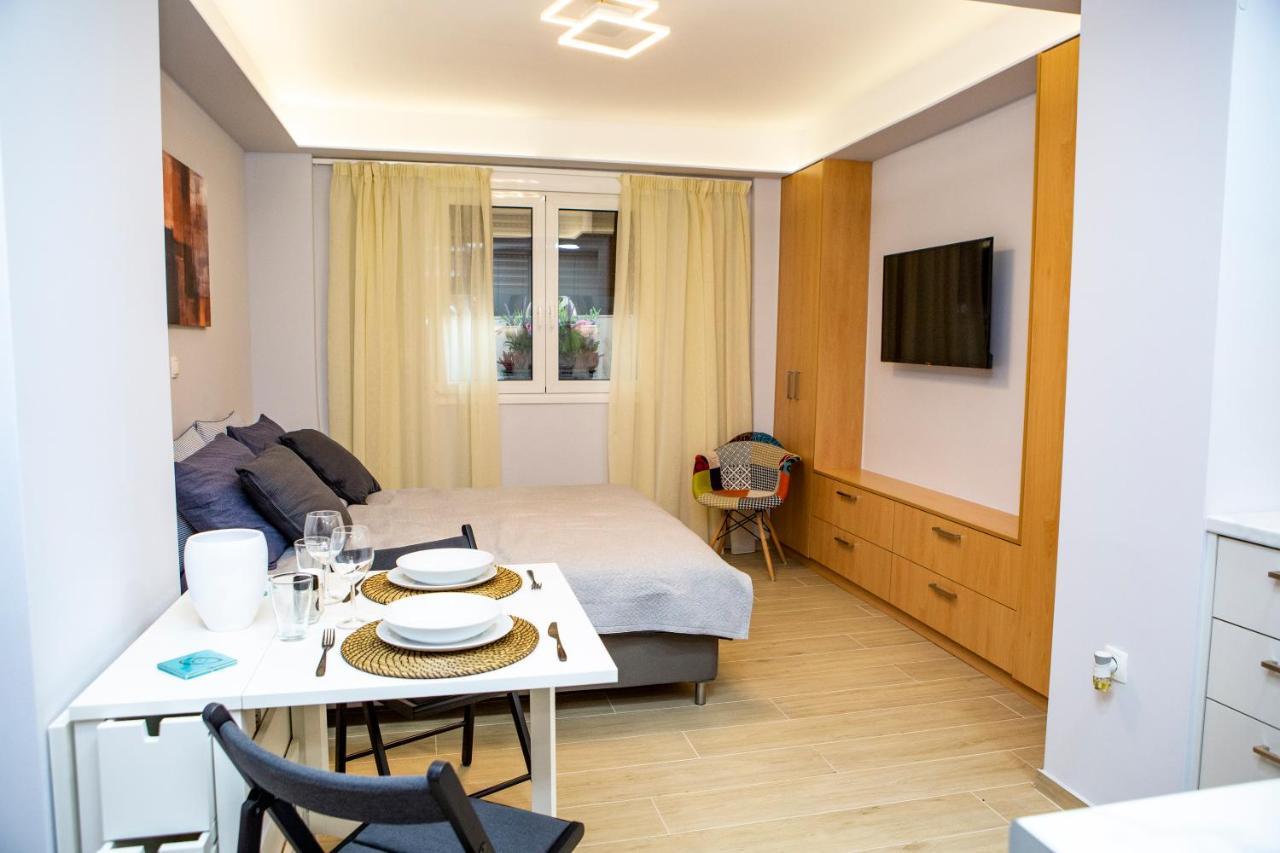 Studio Apartment With All Amenities In Kolonaki Aten Exteriör bild